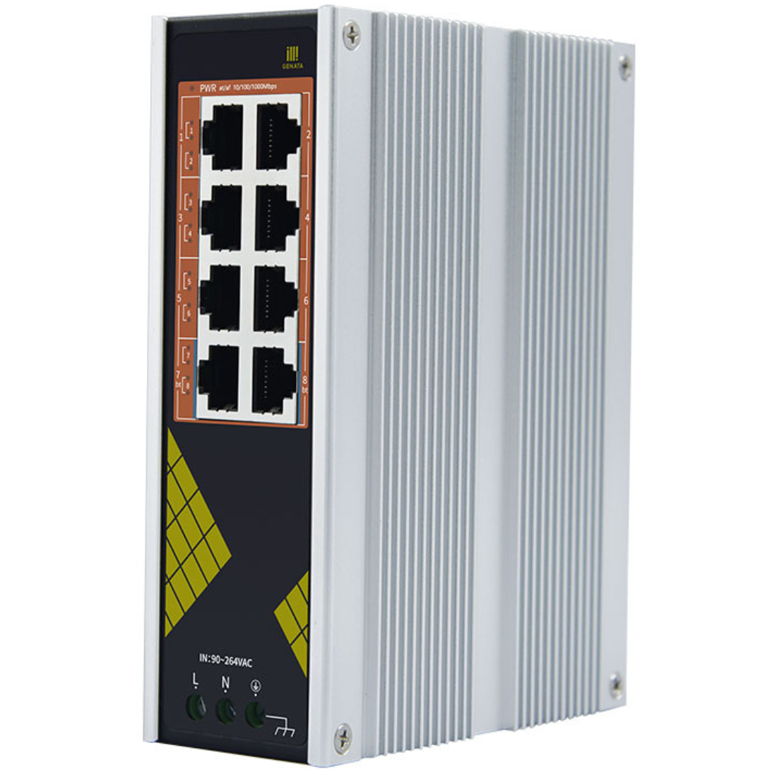 GNT-IG1008GP-DC - Индустриальный коммутатор