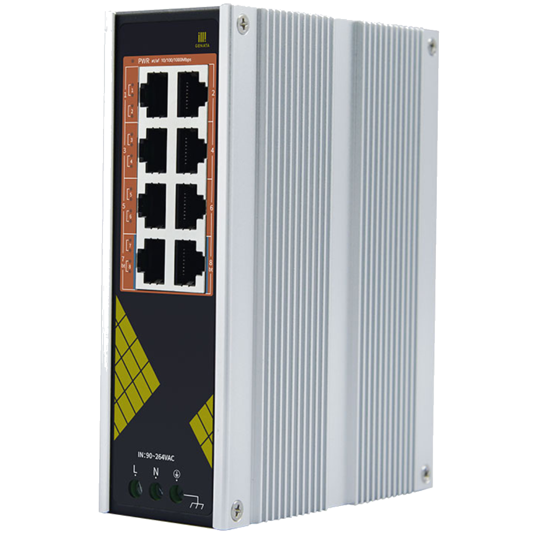 GNT-IG1008GP-DC - Индустриальный коммутатор
