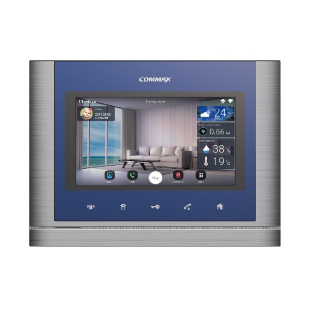 CMV-70MX (BLUE) - Android, технология IoT - монитор с памятью