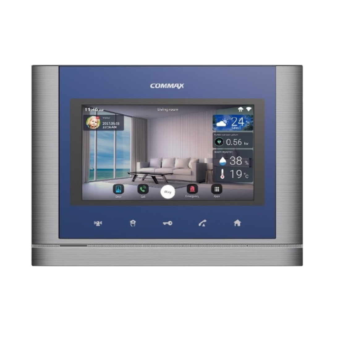 CMV-70MX (BLUE) - Android, технология IoT - монитор с памятью