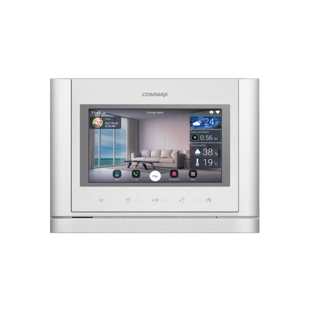 CMV-70MX (WHI) - Android, технология IoT - монитор с памятью