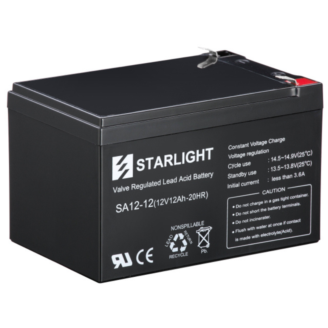 STARLIGHT Аккумулятор 12v-12ah