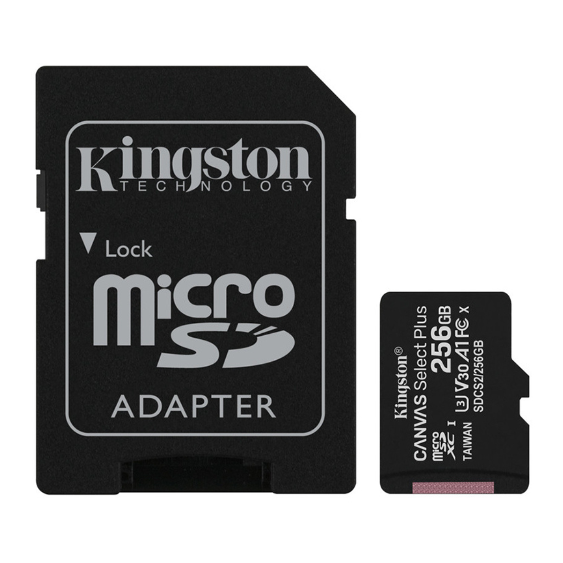 Карта памяти Kingston SDCS2/256GB Class 10 256GB + адаптер