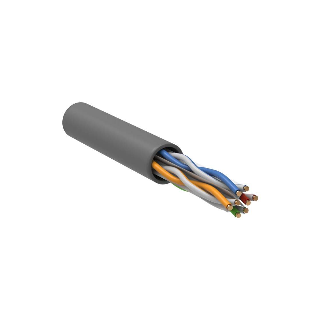 ITK Витая пара U/UTP кат.6 4x2х23AWG LSZH серый (305м)