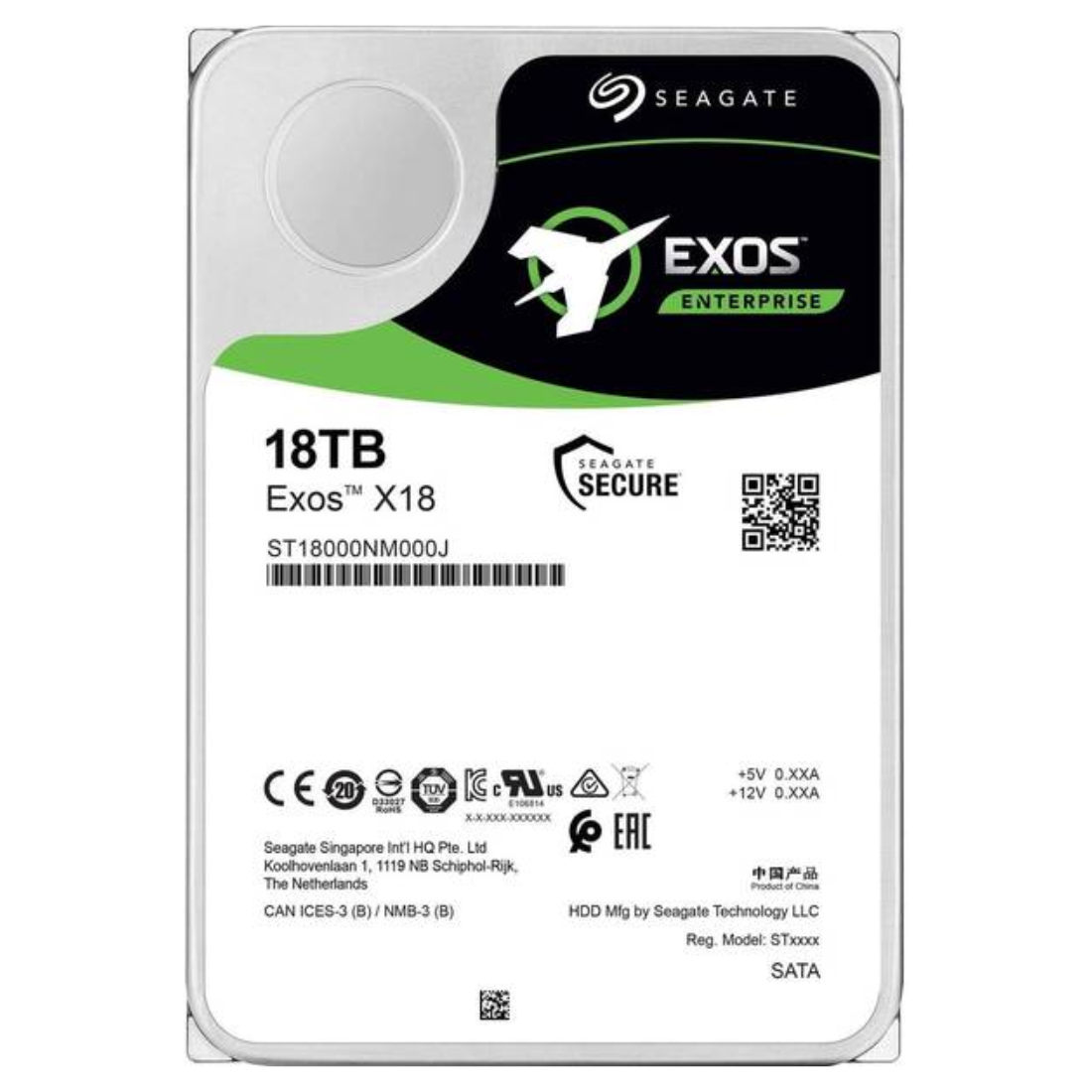 Жесткий диск Seagate Exos X18 ST18000NM000J 18TB SATA3