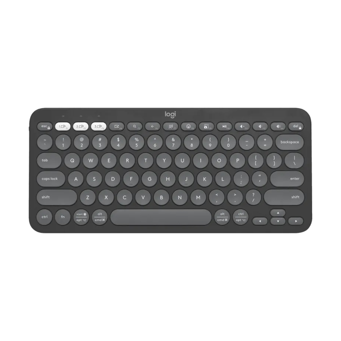 Pebble Keys 2 K380s - TONAL Graphite - US INT'L - INTNL-973