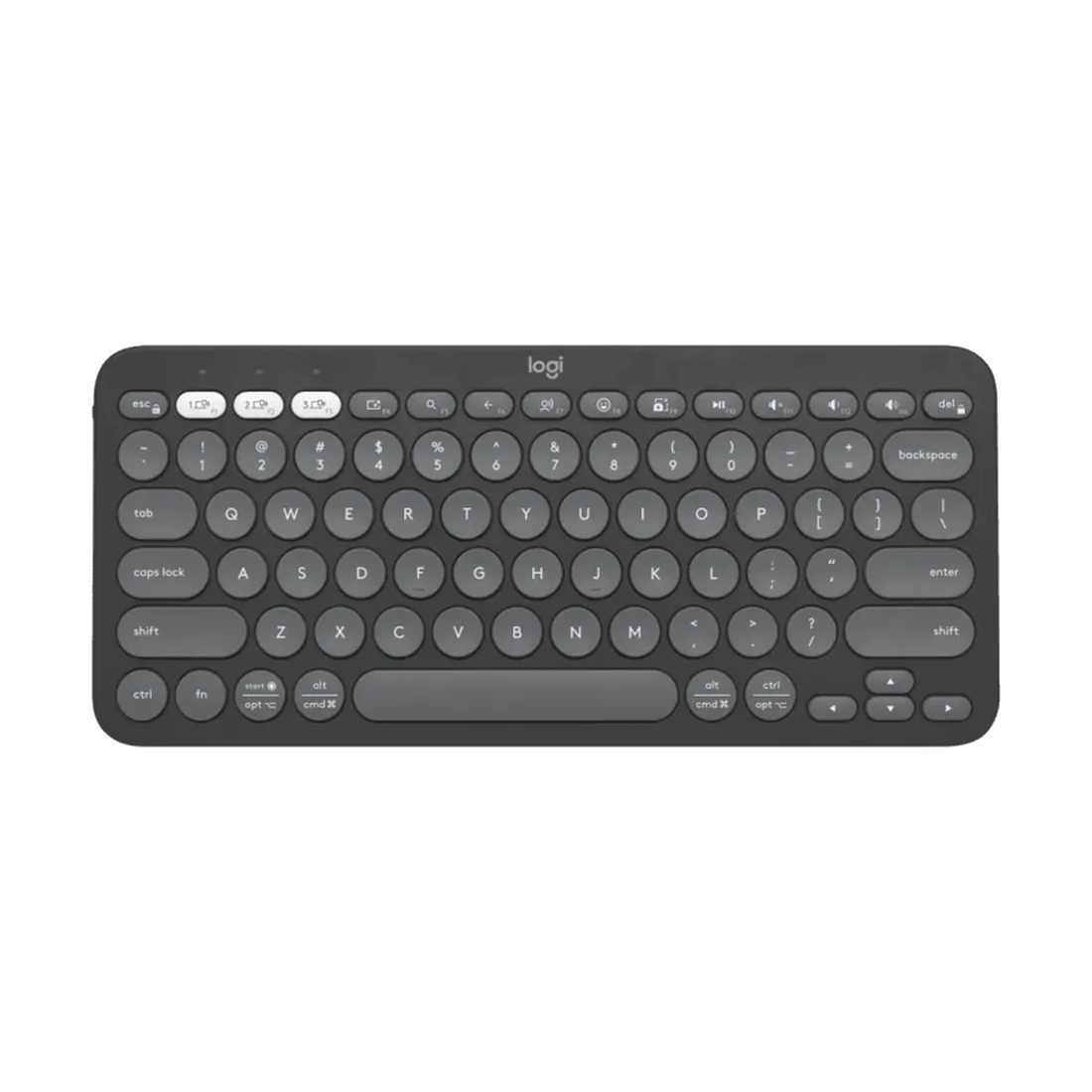 Pebble Keys 2 K380s - TONAL Graphite - US INT'L - INTNL-973