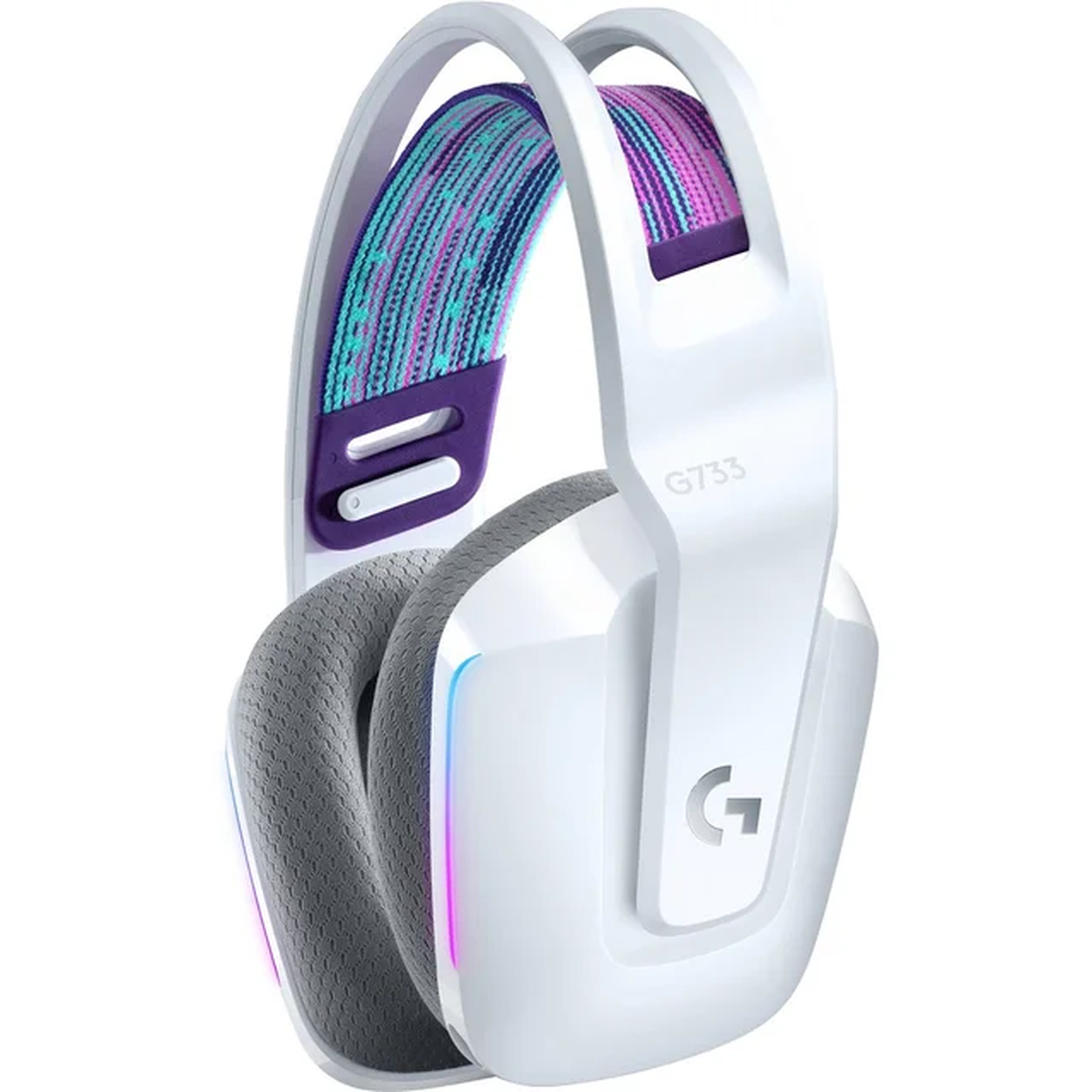 Гарнитура беспроводная игровая Logitech G733 LIGHTSPEED Wireless RGB Gaming Headset - White - 2.4GHZ