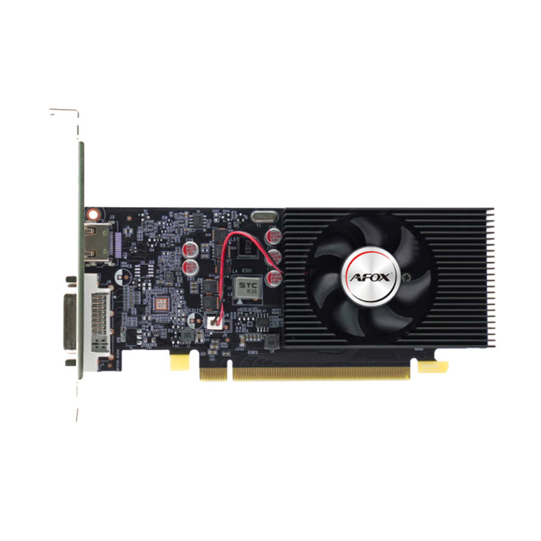 Видеокарта AFOX GT1030 4GB D4 LP Single Fan (AF1030-4096D4L2)