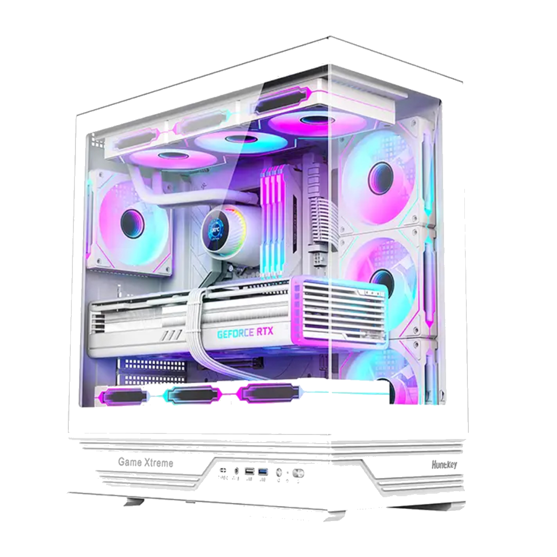 Компьютерный корпус Huntkey GX760A Fortune White без Б/П