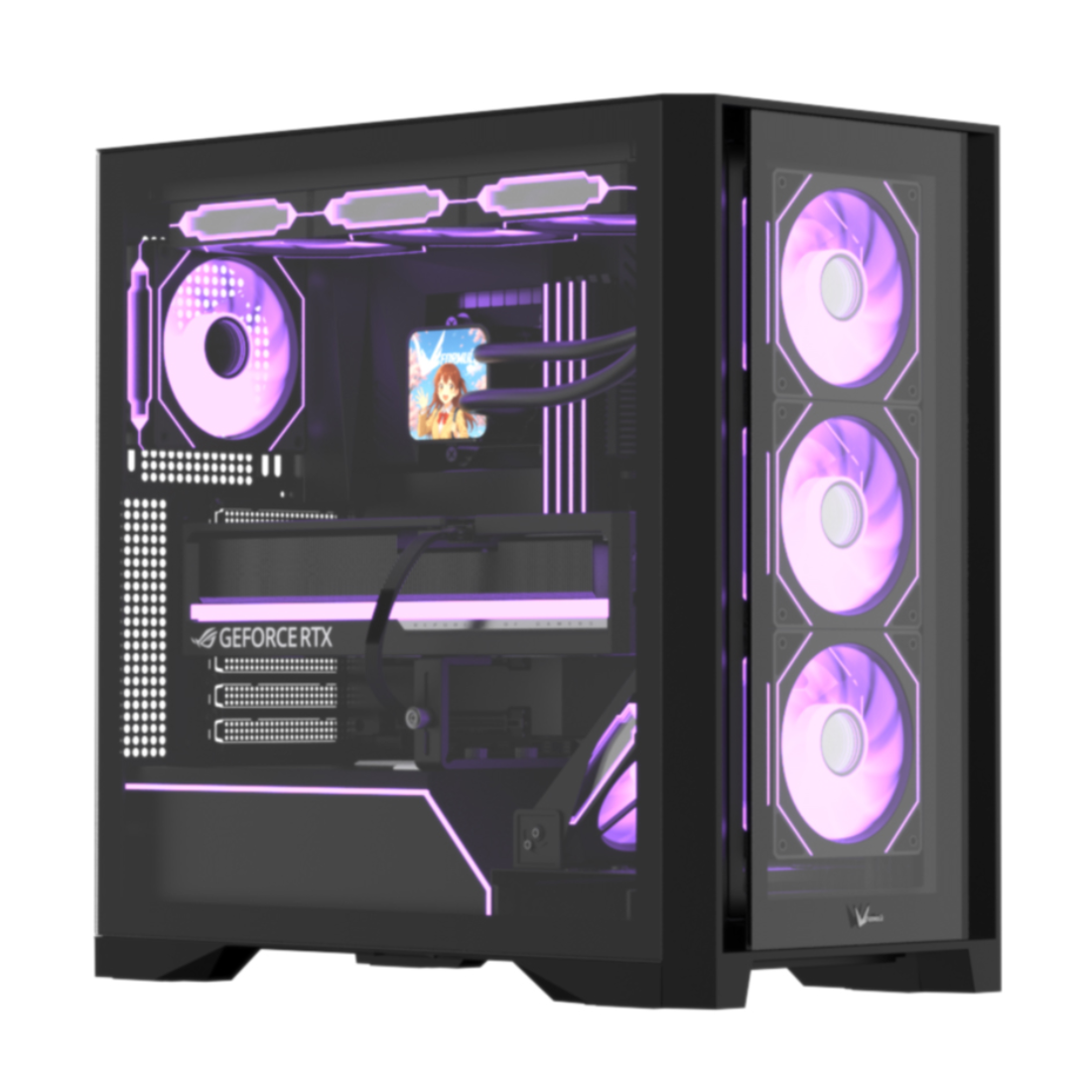 Компьютерный корпус Formula V Air Power G8 Cosmic Black без Б/П