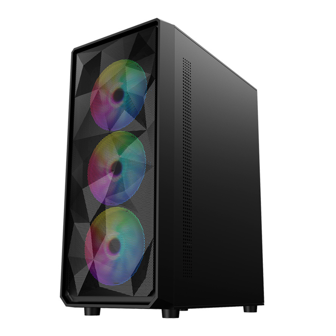 Компьютерный корпус 1STPLAYER FD3-BK-1F5M-3F5S Black без Б/П