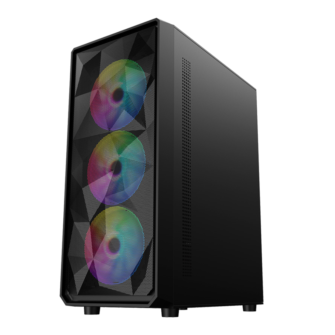Компьютерный корпус 1STPLAYER FD3-BK-1F5M-3F5S Black без Б/П