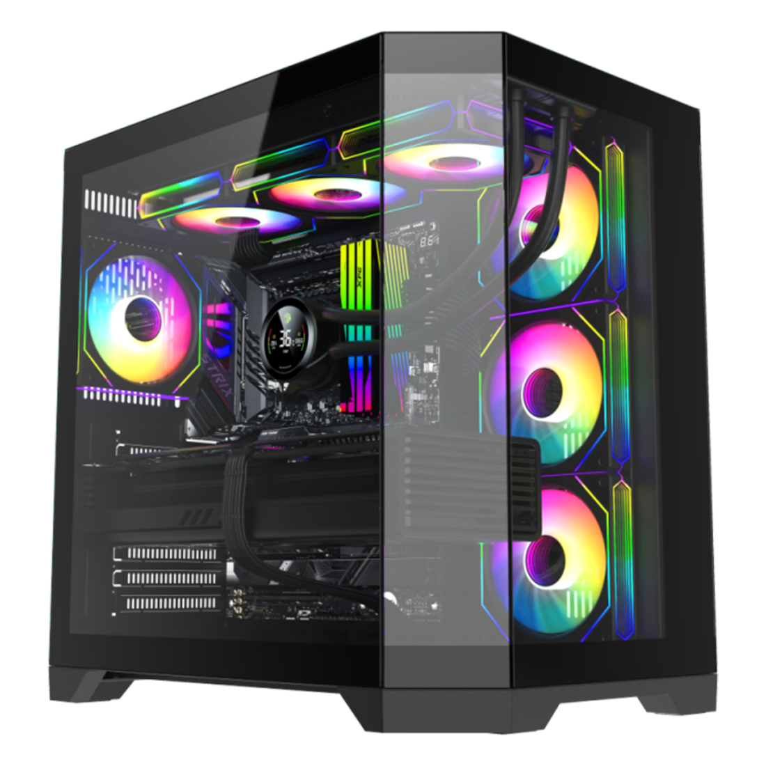 Компьютерный корпус Gamemax Hype-A BK Black без Б/П