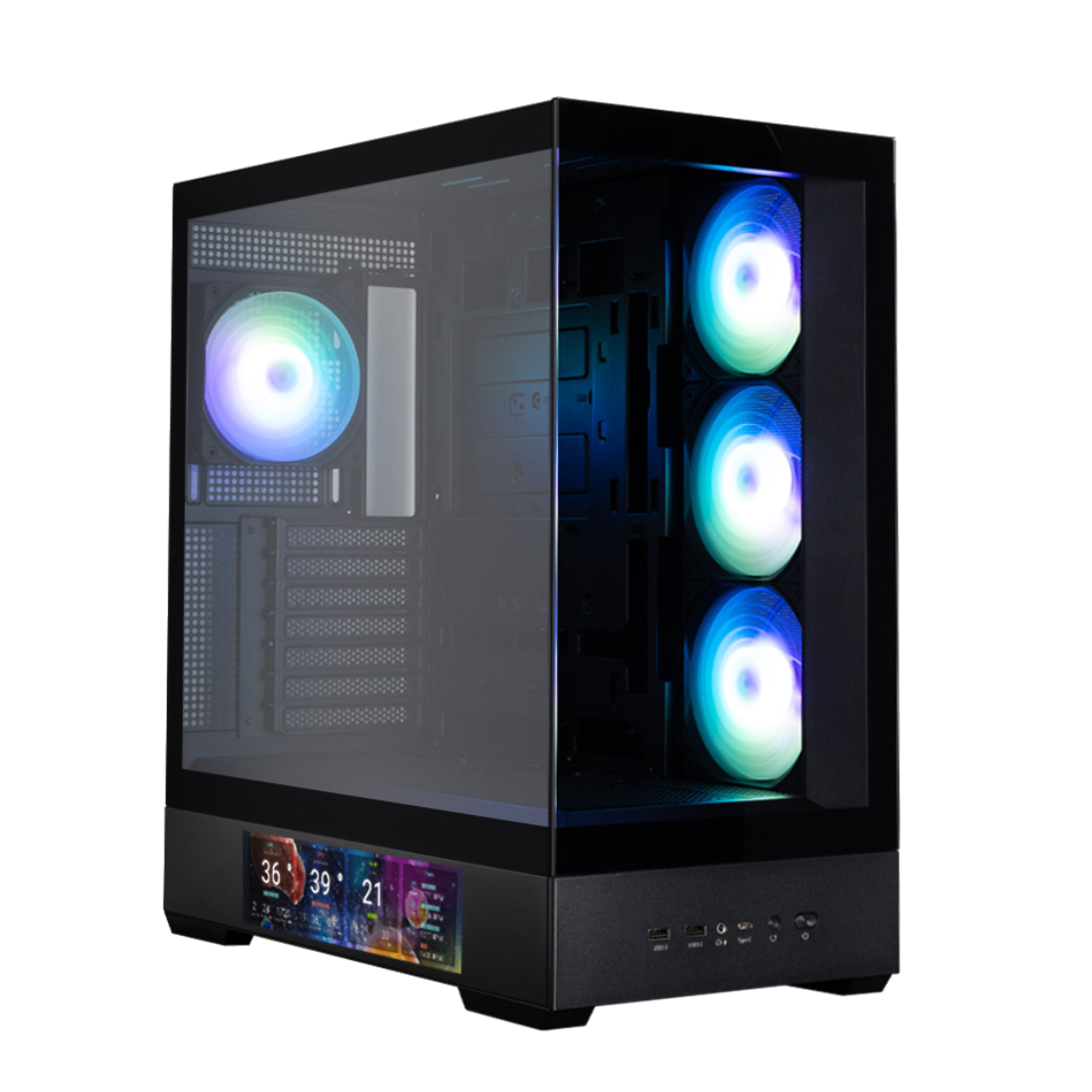 Компьютерный корпус Zalman P40 DS Black без Б/П