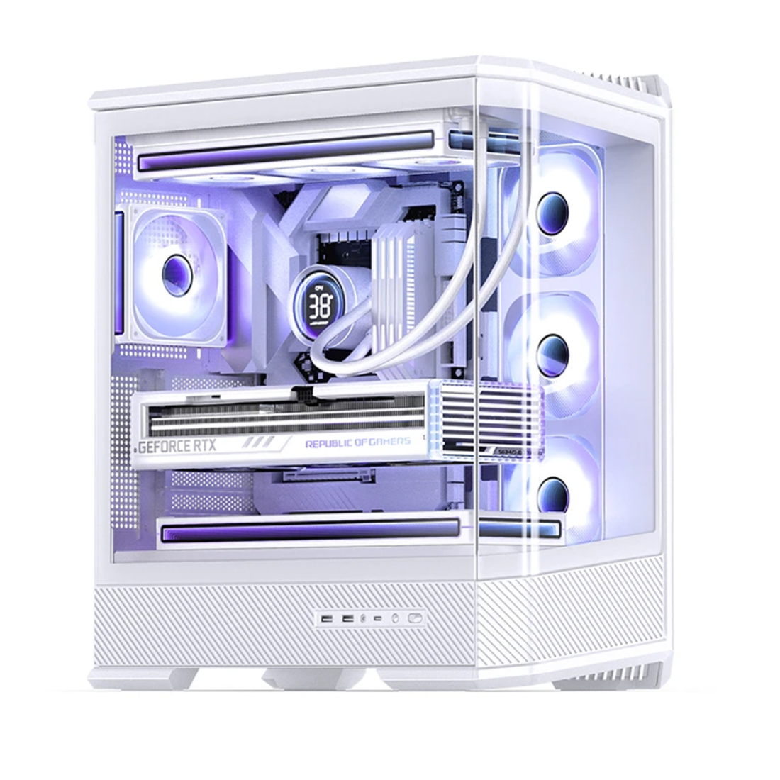 Компьютерный корпус Jonsbo D400 White без Б/П