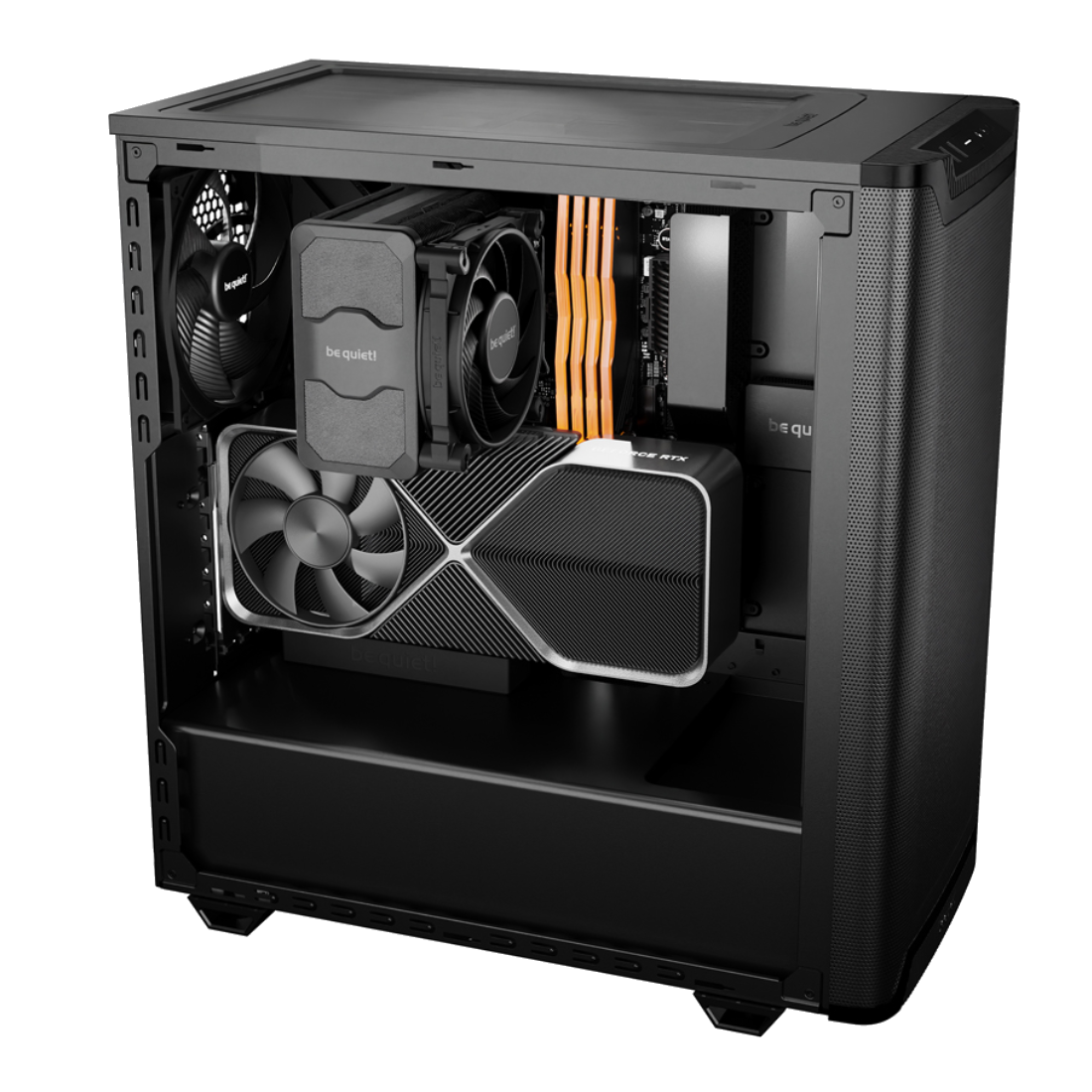 Компьютерный корпус Bequiet! Pure Base 501 Airflow Window Black Без Б/П
