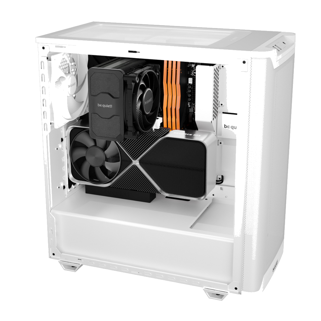 Компьютерный корпус Bequiet! Pure Base 501 Airflow Window White Без Б/П