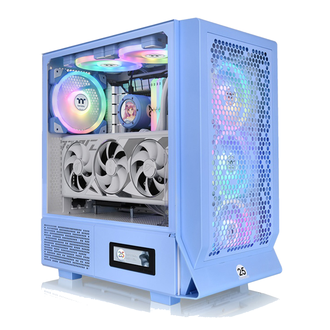 Компьютерный корпус Thermaltake Ceres 330 TG ARGB Hydrangea Blue без Б/П