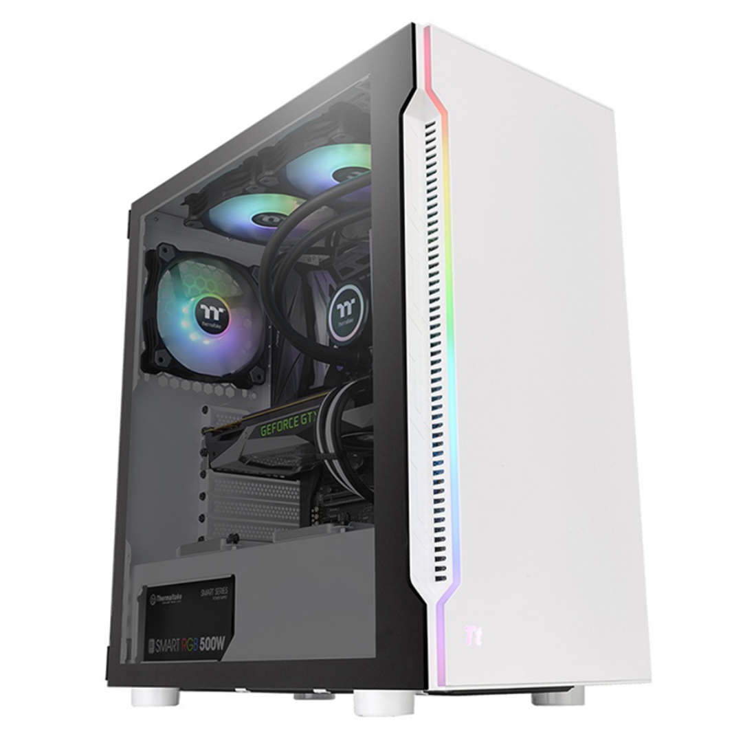 Компьютерный корпус Thermaltake H200 TG White RGB без Б/П