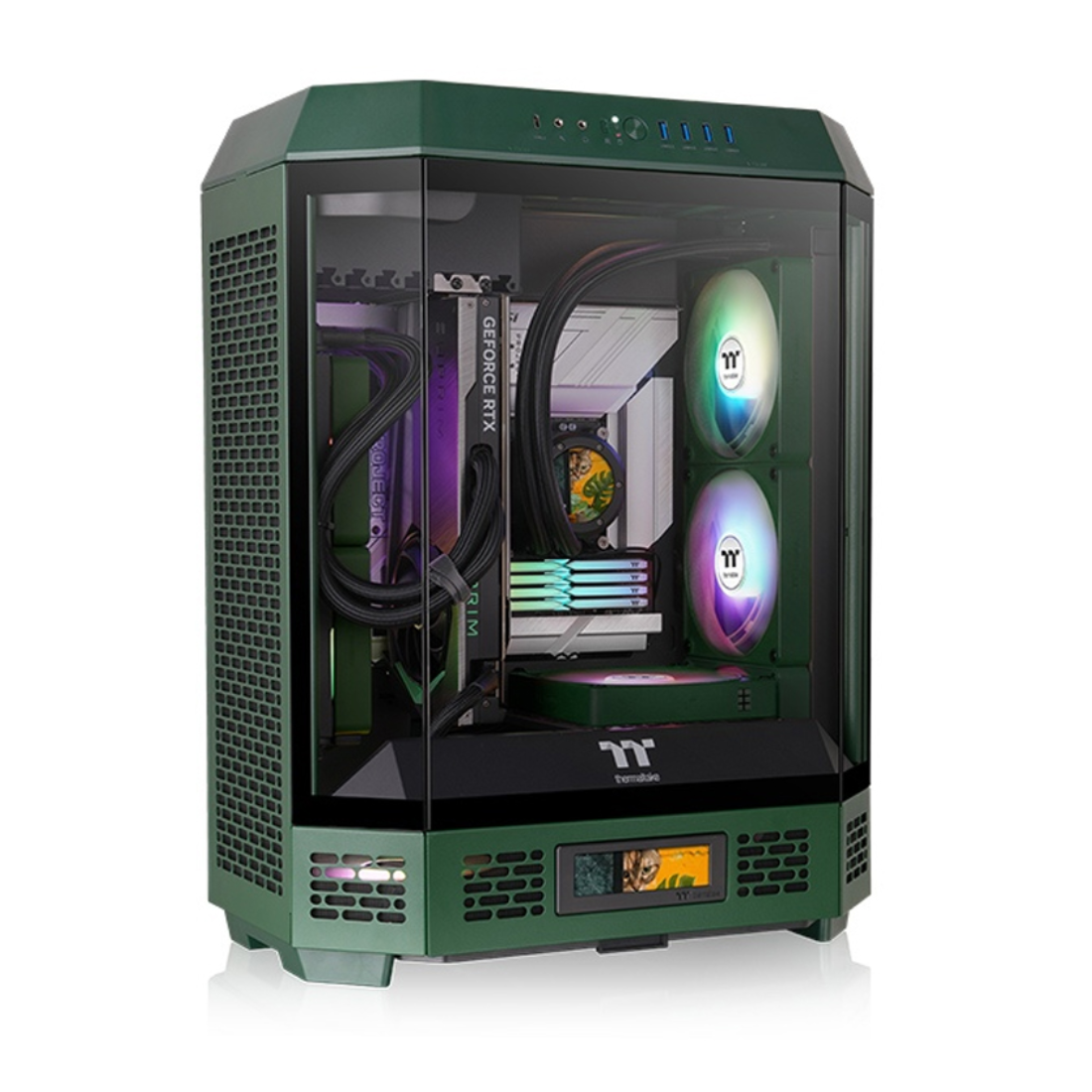 Компьютерный корпус Thermaltake The Tower 600 Racing Green без Б/П