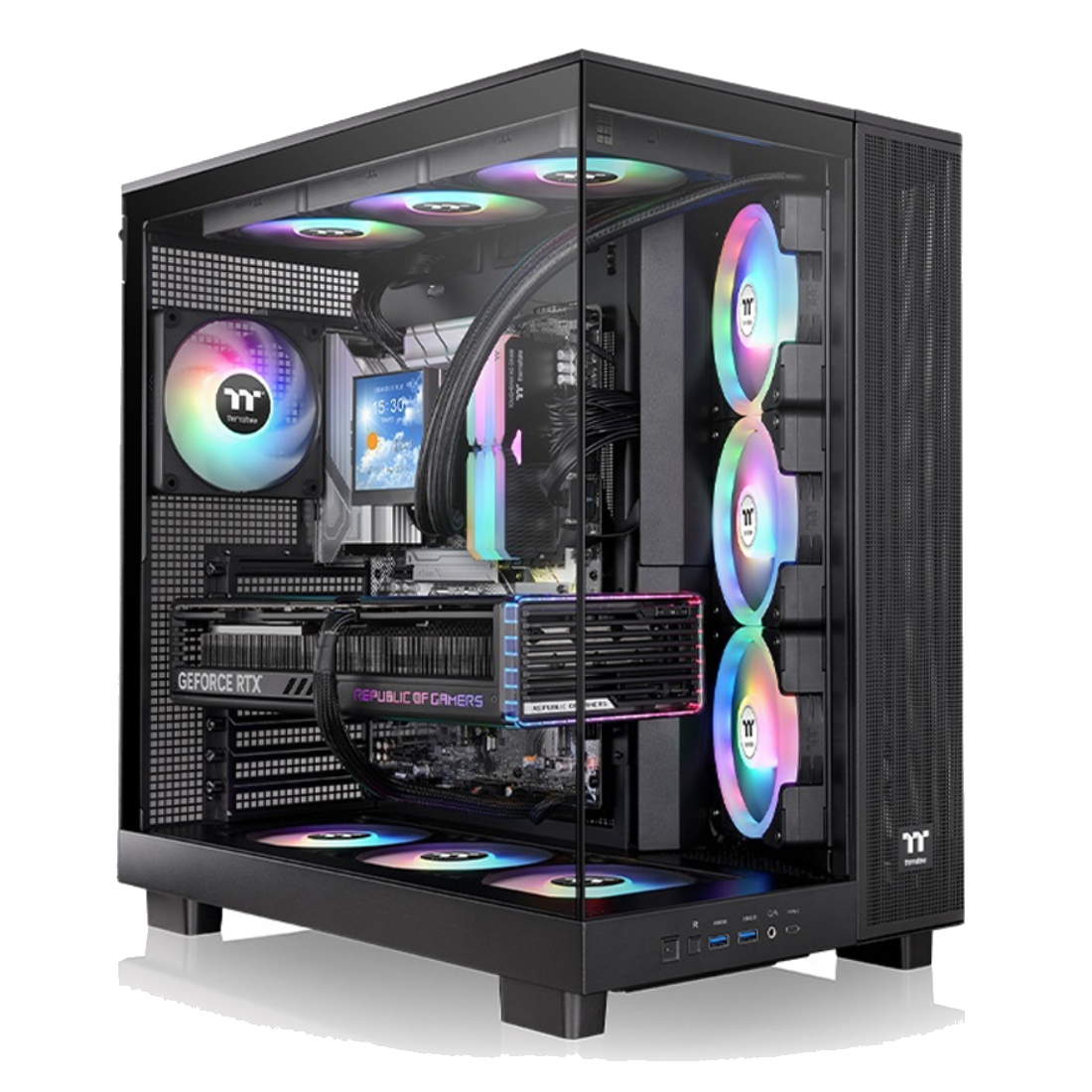Компьютерный корпус Thermaltake View 380 XL TG ARGB Black без Б/П