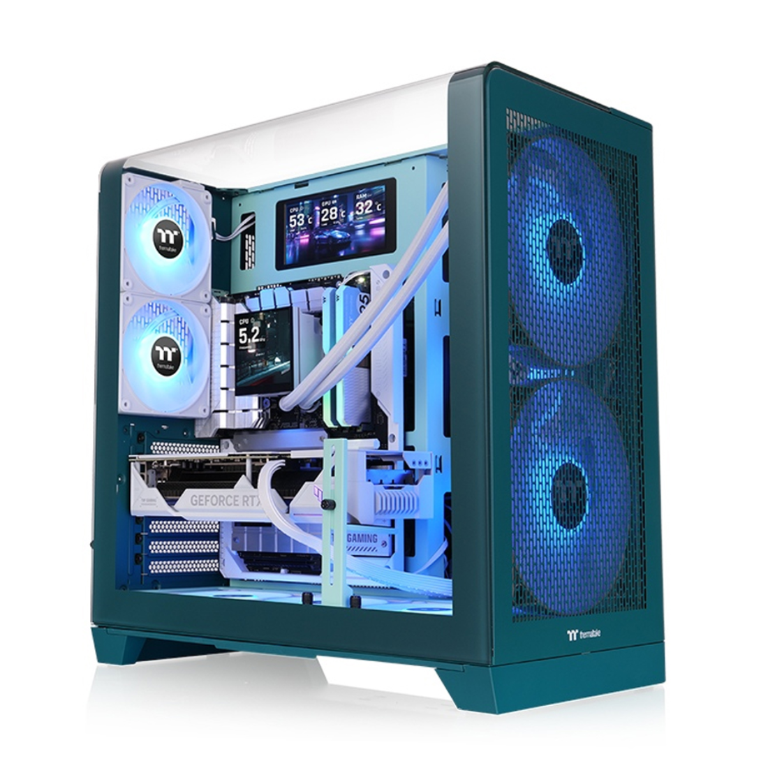 Компьютерный корпус Thermaltake View 390 Air Transformative Teal без Б/П