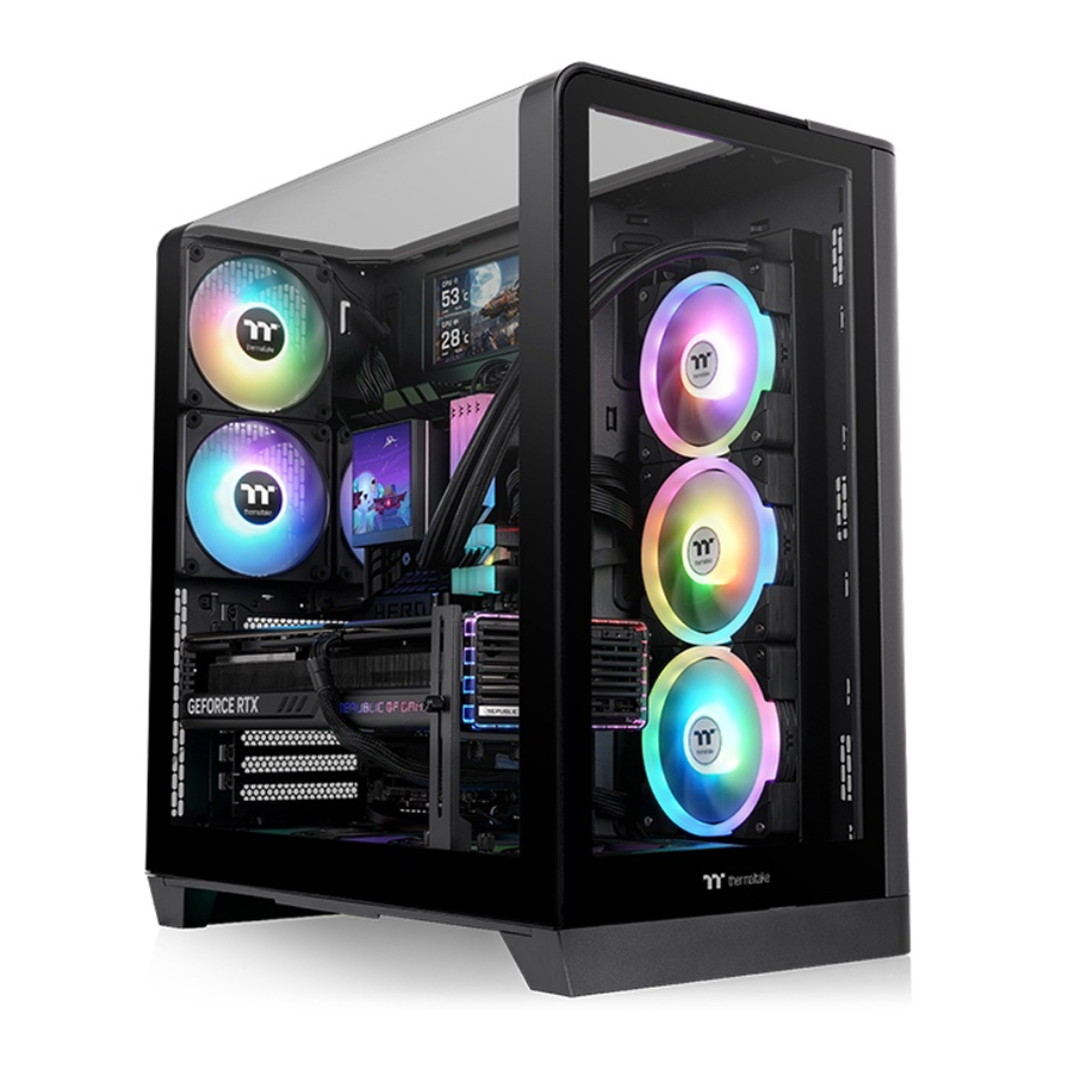 Компьютерный корпус Thermaltake View 390 TG Black без Б/П