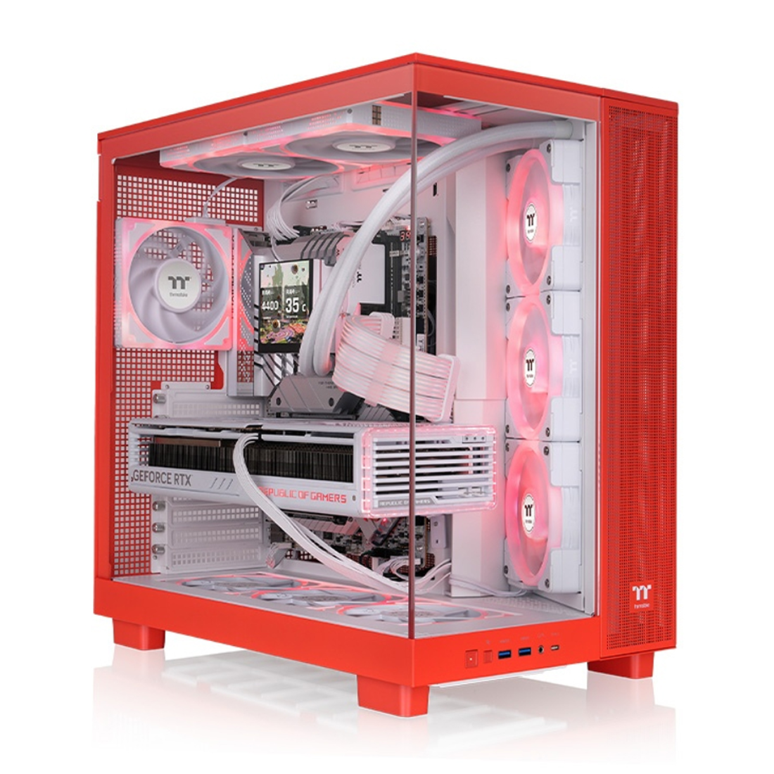 Компьютерный корпус Thermaltake View 380 XL TG ARGB Flaming Orange без Б/П