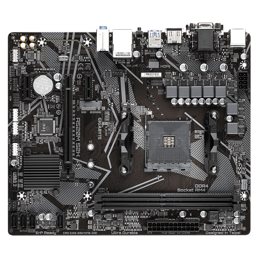 Материнская плата Gigabyte A520M S2H