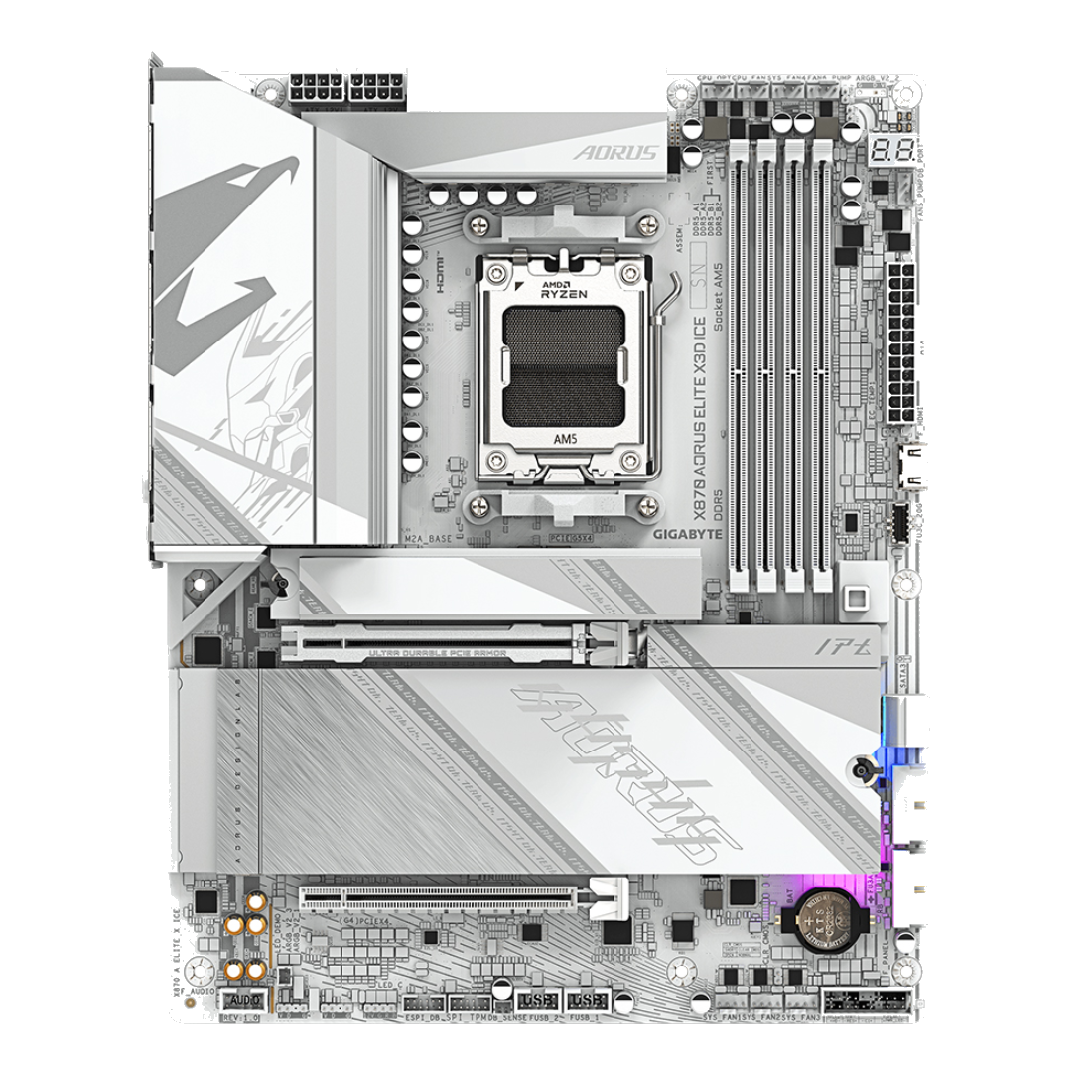 Материнская плата Gigabyte X870 AORUS ELITE X3D ICE